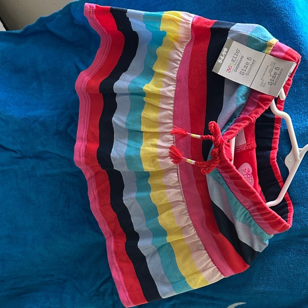 Colorful Striped Skort for Kids